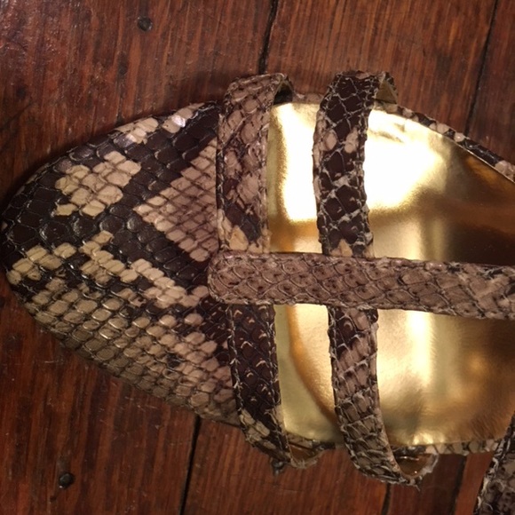 Coach Hayden Snakeskin Heel Sandal - Picture 5 of 8